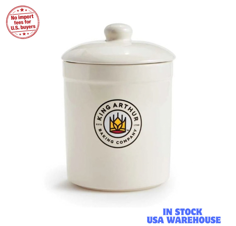 King Arthur Baking Classic Sourdough Crock Bread Starter Fermentation Jar