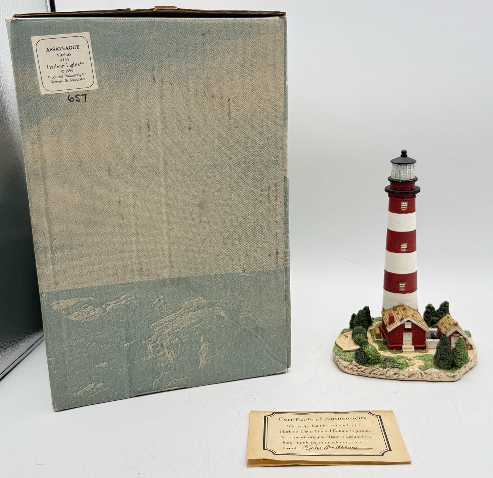 Harbour Lights Assateague Virginia Lighthouse 425  Limited Edition 1999 657/5500