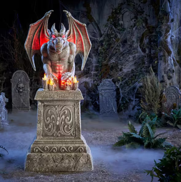 5.5 FT Grave & Bones LED Gargoyle  ONLY US...
