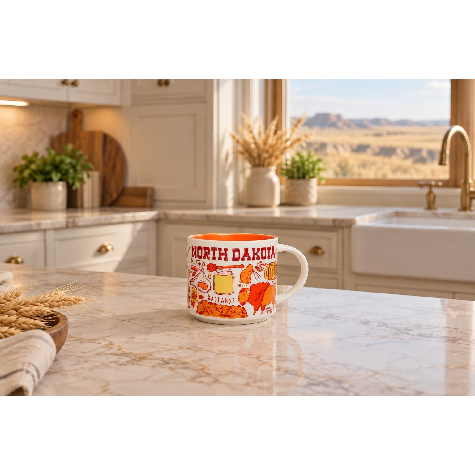 Starbucks North Dakota Been There Series Mug 14oz Collector Cup