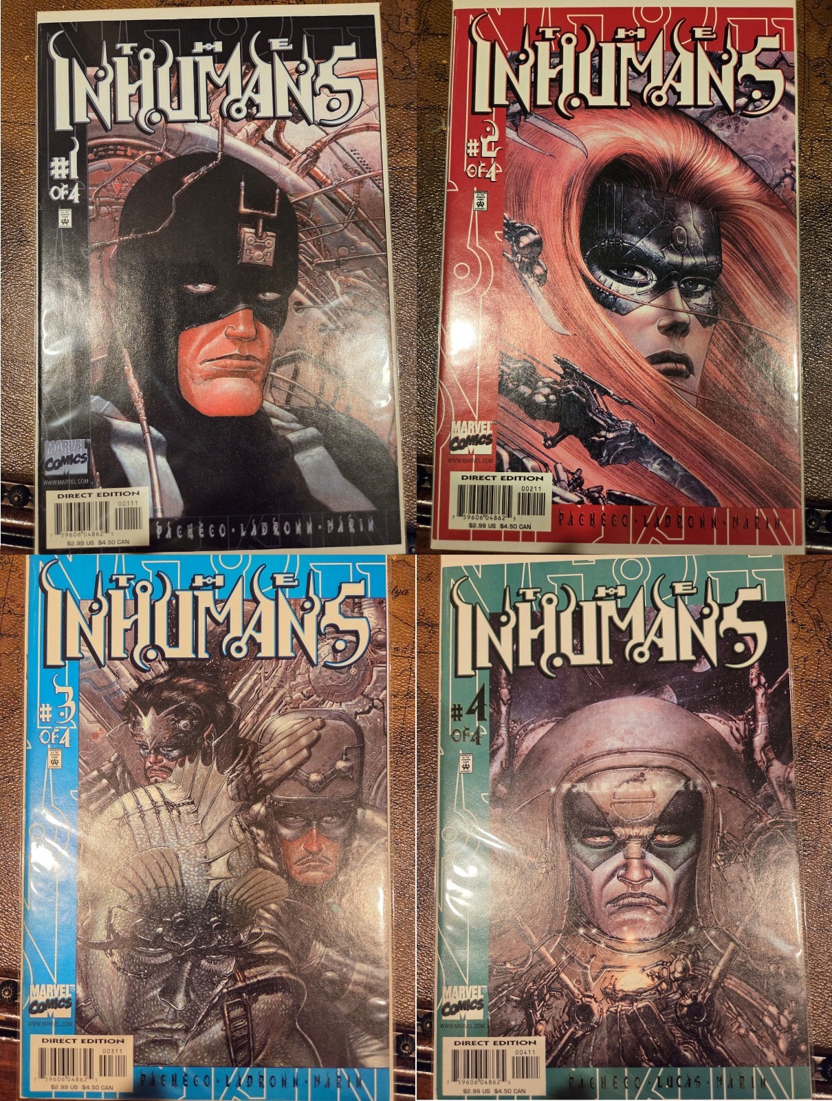 Inhumans #1-4 Complete Set Marvel 2000 Carlos Pacheco Black Bolt Medusa Inhumans #1-4 Complete Set Marvel 2000 Carlos Pacheco Black Bolt Medusa