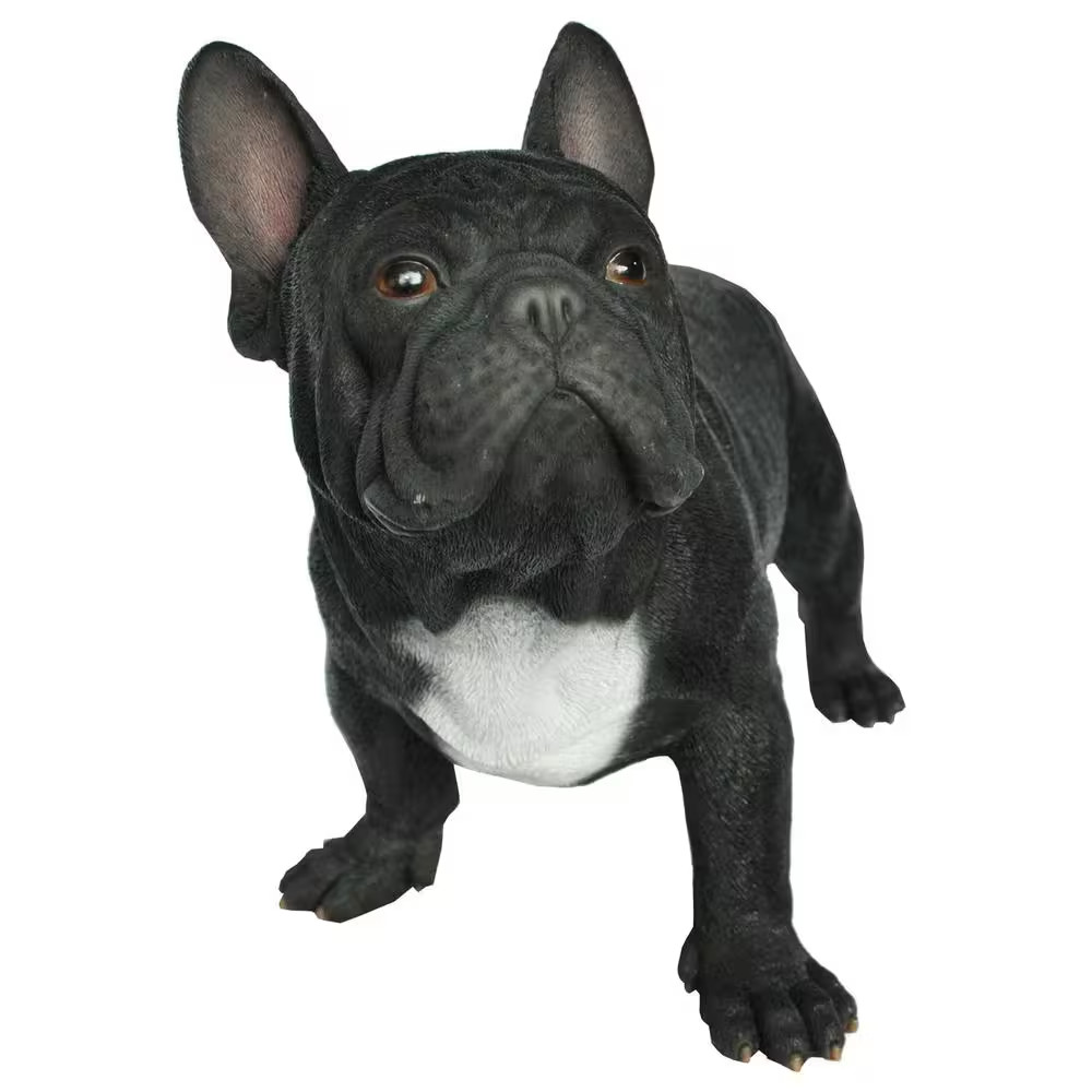 Black French Bulldog Statue