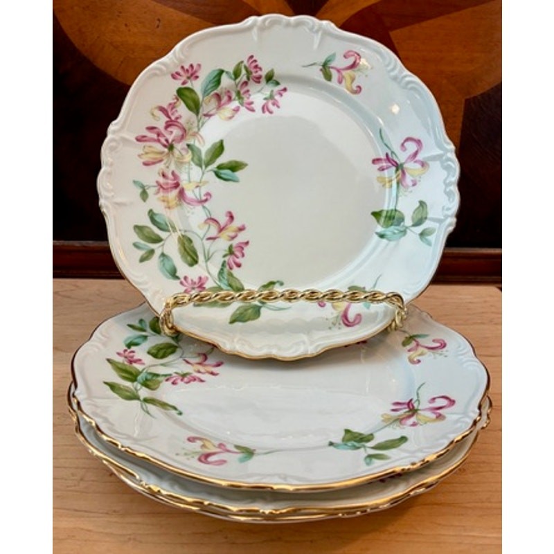 Edelstein Bavaria Salad Plates Set of 4 Maria Theresia 8” Honeysuckle 18783