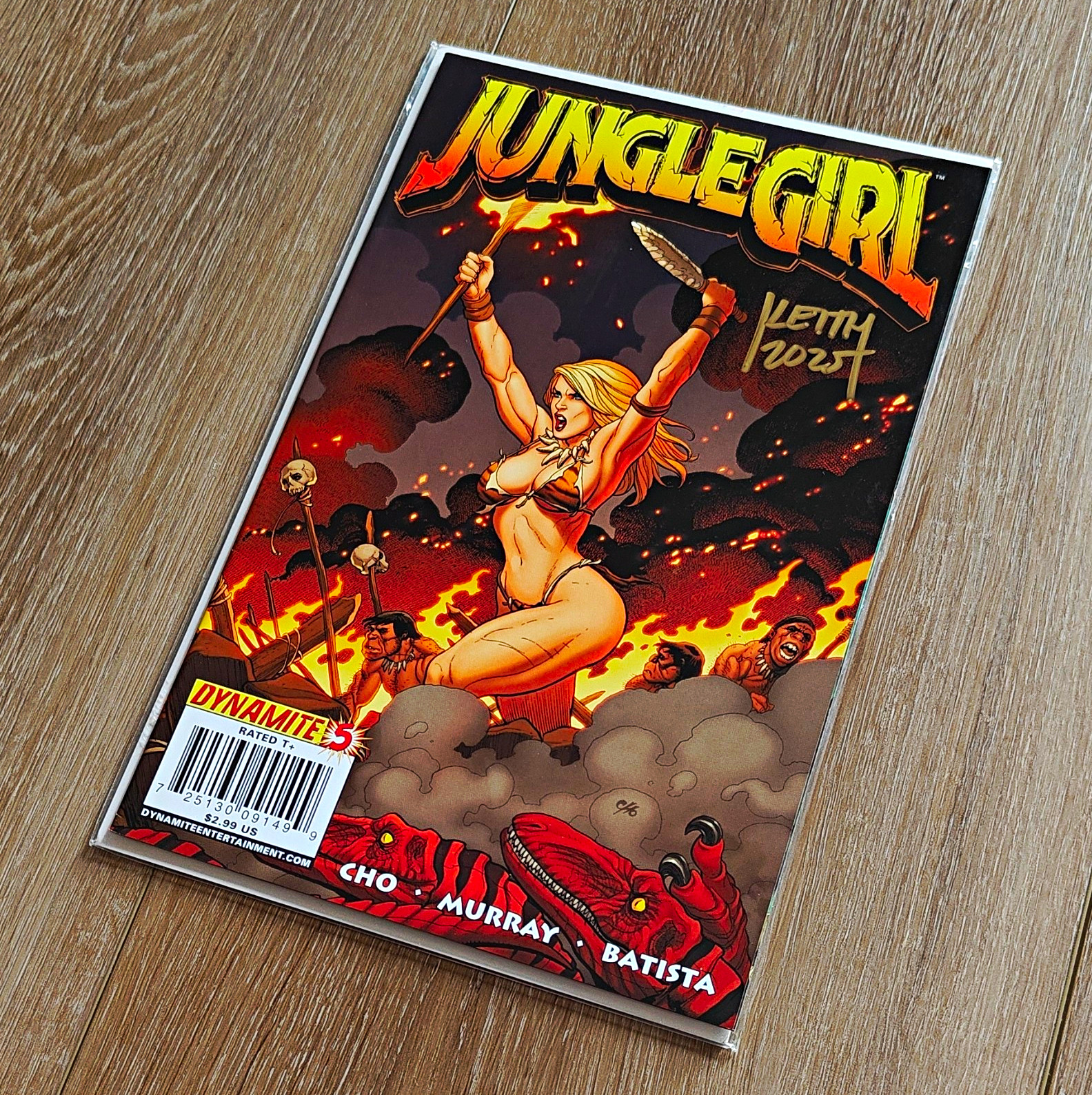 Jungle Girl #5 Dynamite Frank Cho Cover Signed by Jason Keith Jungle Girl #5 Dynamite Frank Cho Cover Signed by Jason Keith