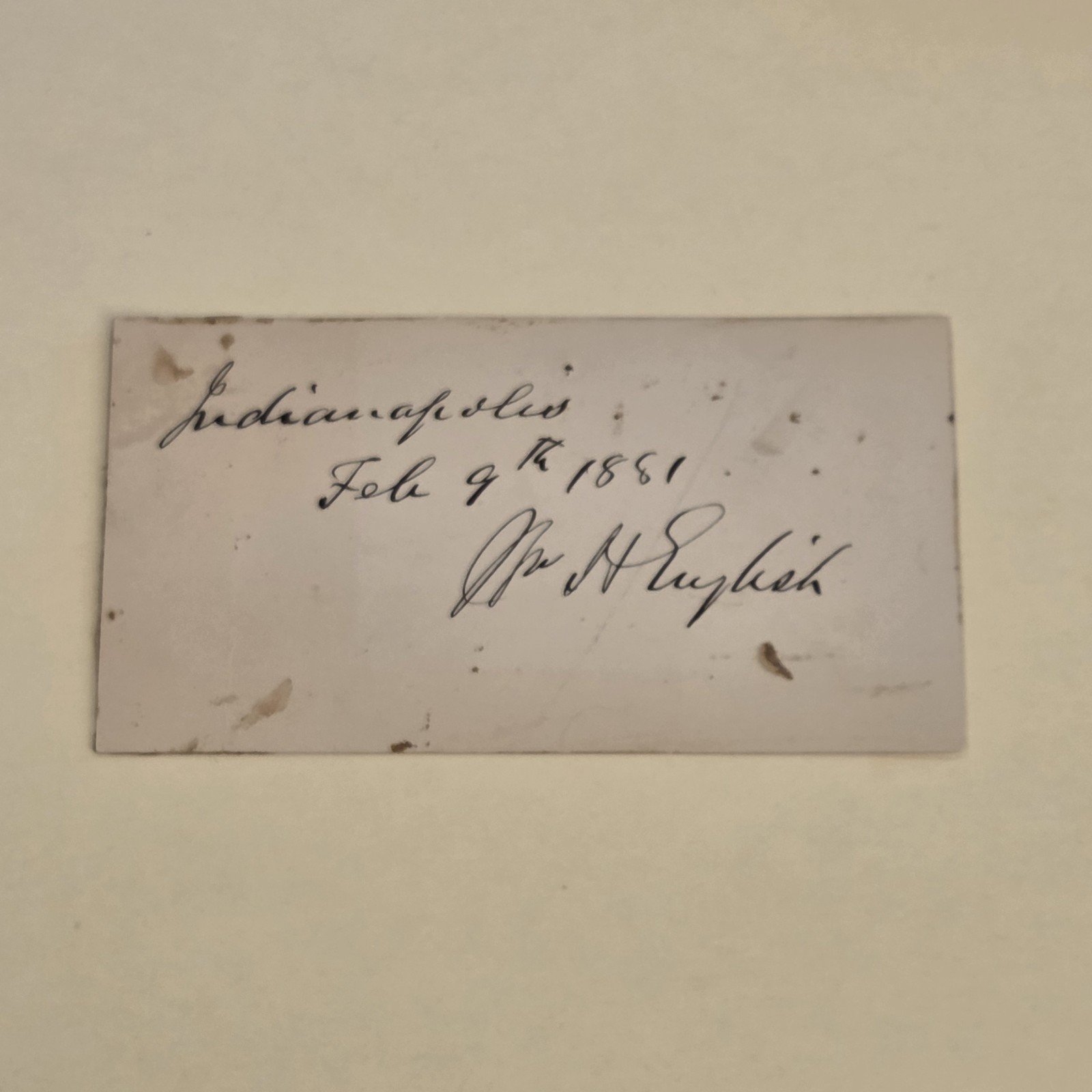 William Hayden English Signed Politician 1880 VP Nominee Autograph Auto W.H. 2 William Hayden English Signed Politician 1880 VP Nominee Autograph Auto W.H. 2