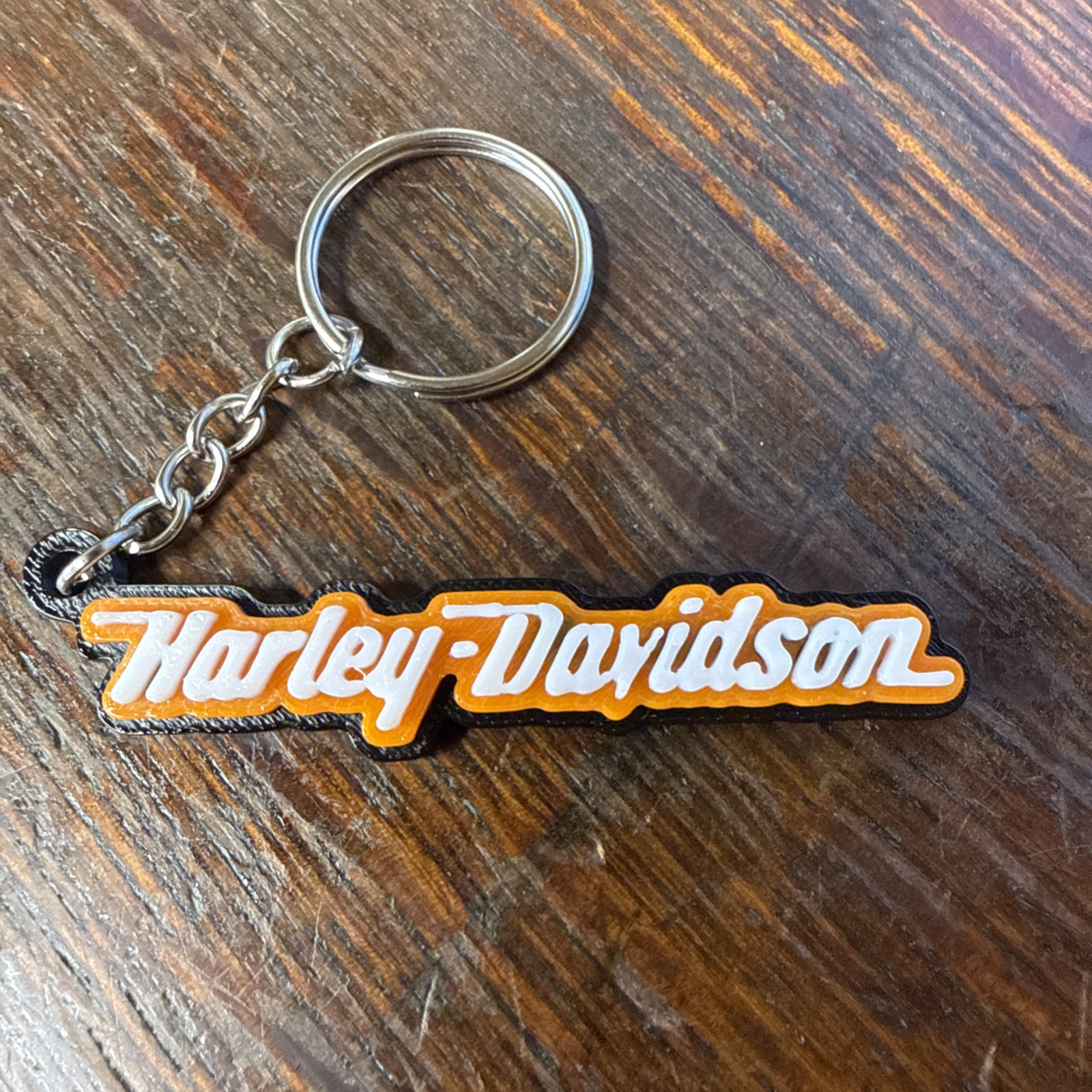 Harley Davidson Bar & Shield Key Chain Ring Fob