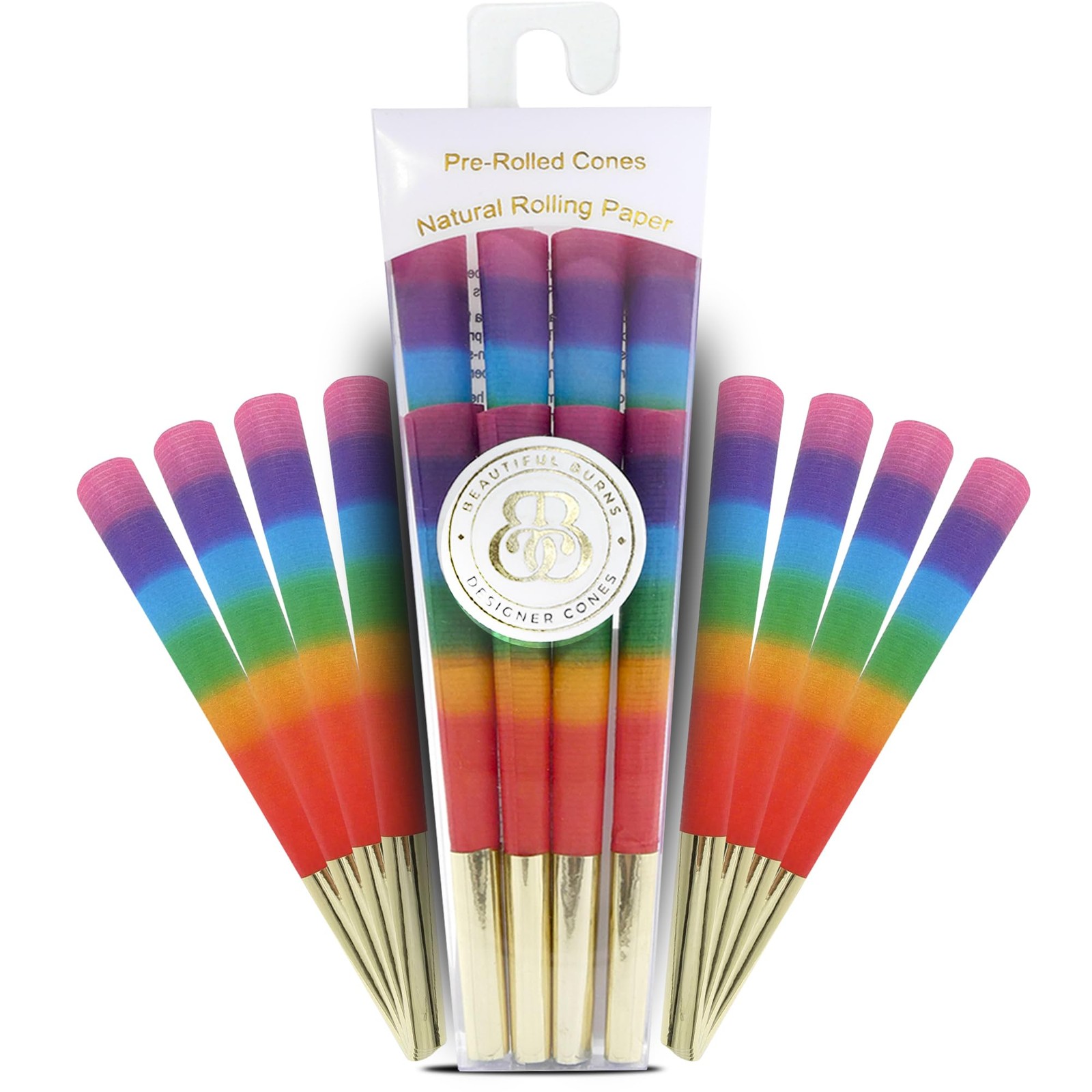 Beautiful Burns Over the Rainbow Pre-Rolled Cones 8 Pack