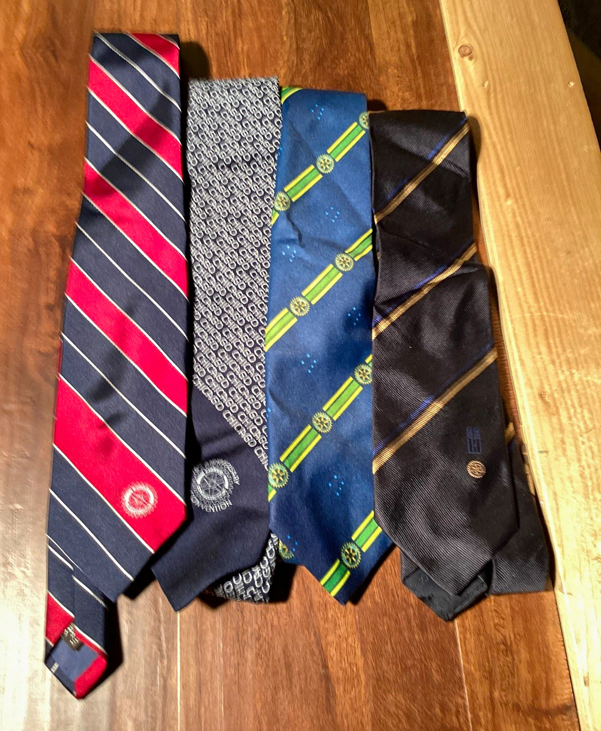 Rotary International 4 Neckties 1980 Chicago Paulo v c Costa 1990