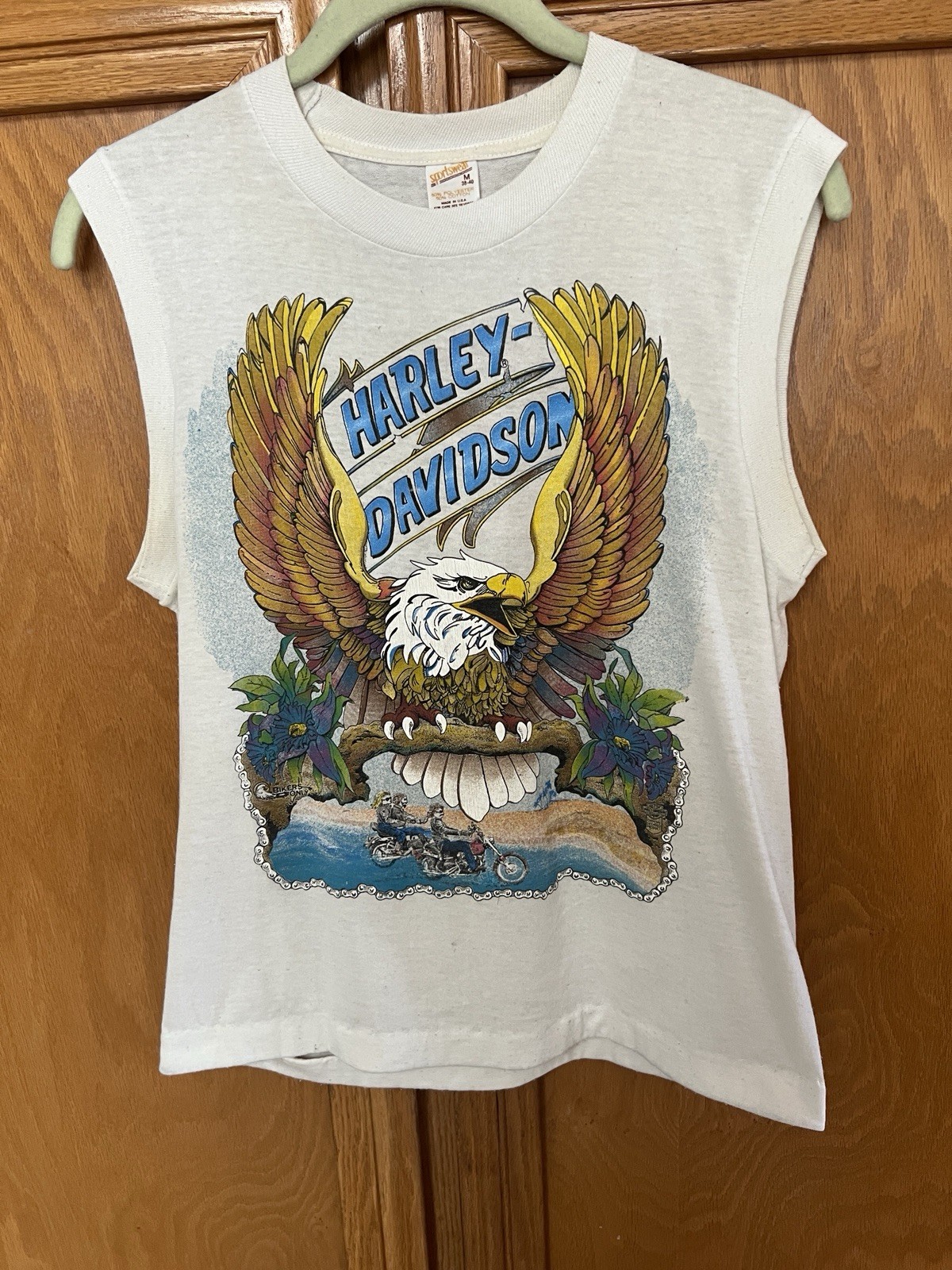 rare vintage 1980s Harley-Davidson muscle shirt / sleeveless tank Sportswear M