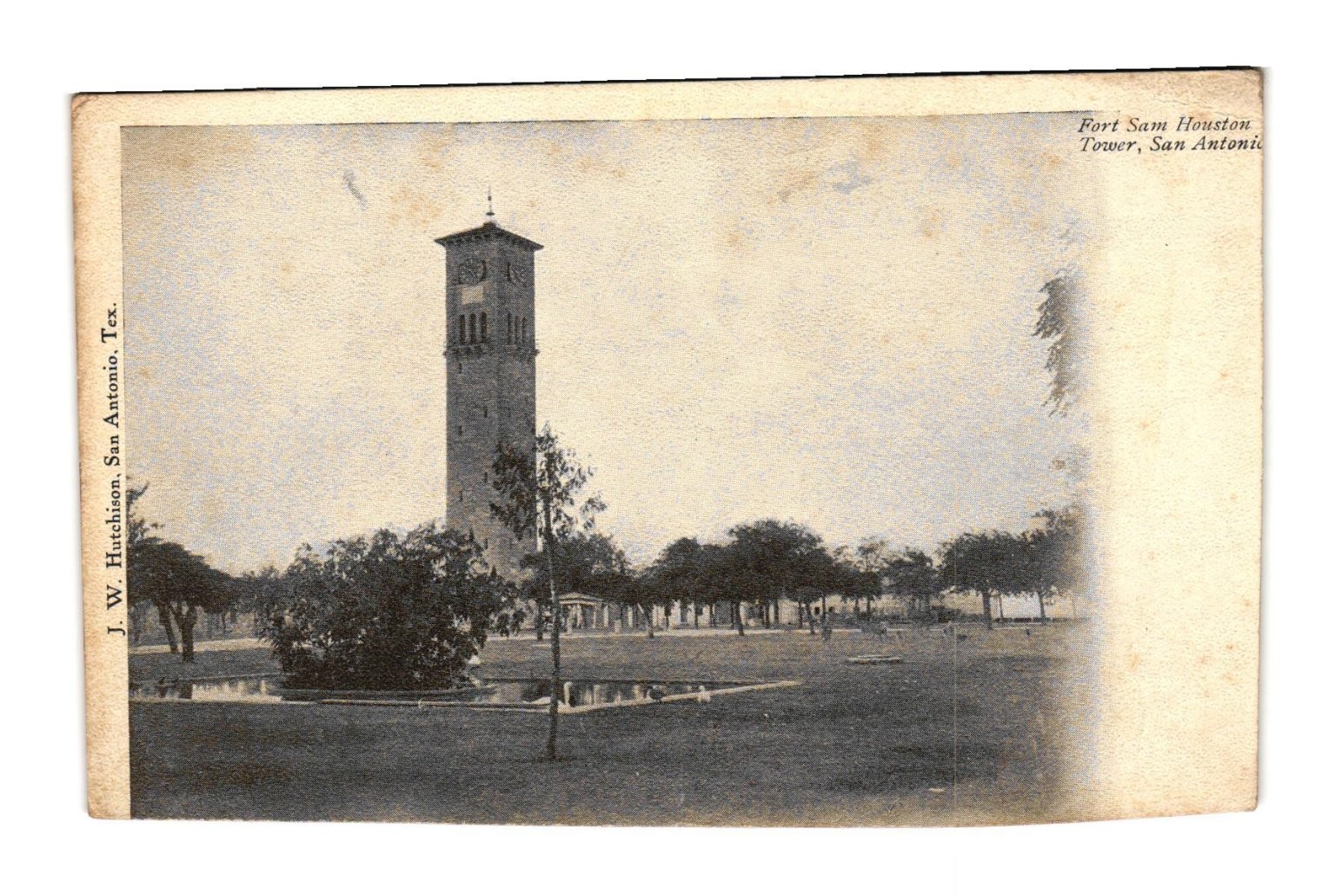 Vintage RPPC Fort Sam Houston Clock Tower San Antonio Texas Postcard Vintage RPPC Fort Sam Houston Clock Tower San Antonio Texas Postcard