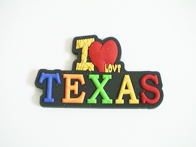 Texas Souvenir Magnet 12 Pieces (Rubber)