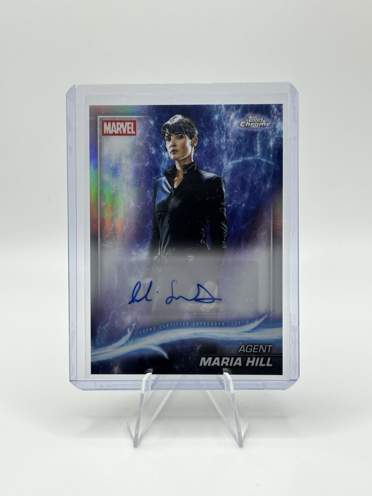 2025 Topps Chrome Marvel Studios Cobie Smulders Agent Maria Hill Auto #AA-CS Ref