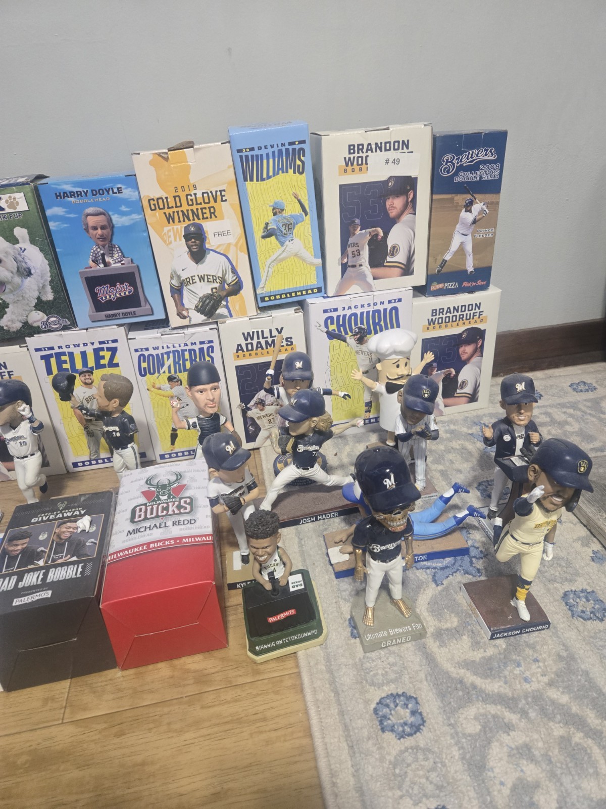Milwaukee Brewers Exclusive MLB Bobblehead Lot  47 Total
