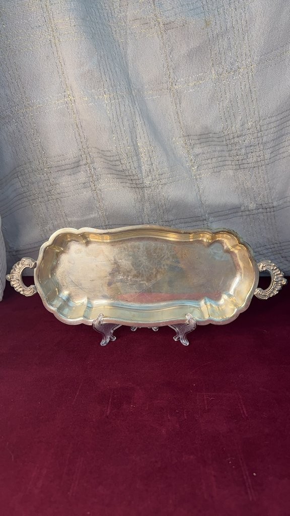 EPCA Bristol Silver Plate by Poole Serving Tray S7