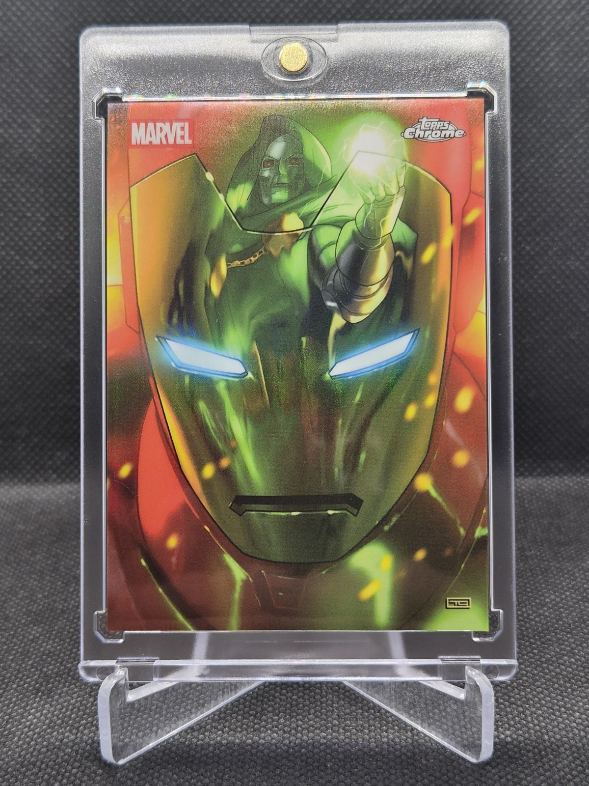 Topps 2025 Marvel Studios Chrome Reflections ron Man & Doctor Doom *Description* Topps 2025 Marvel Studios Chrome Reflections ron Man & Doctor Doom *Description*