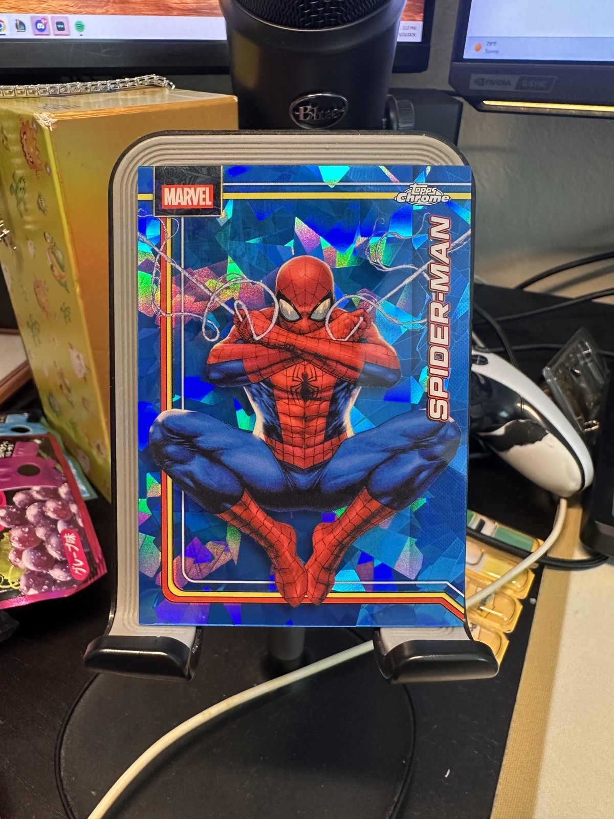 SPIDER-MAN 2026 TOPPS CHROME MARVEL COMICS SAPPHIRE #163 BASE