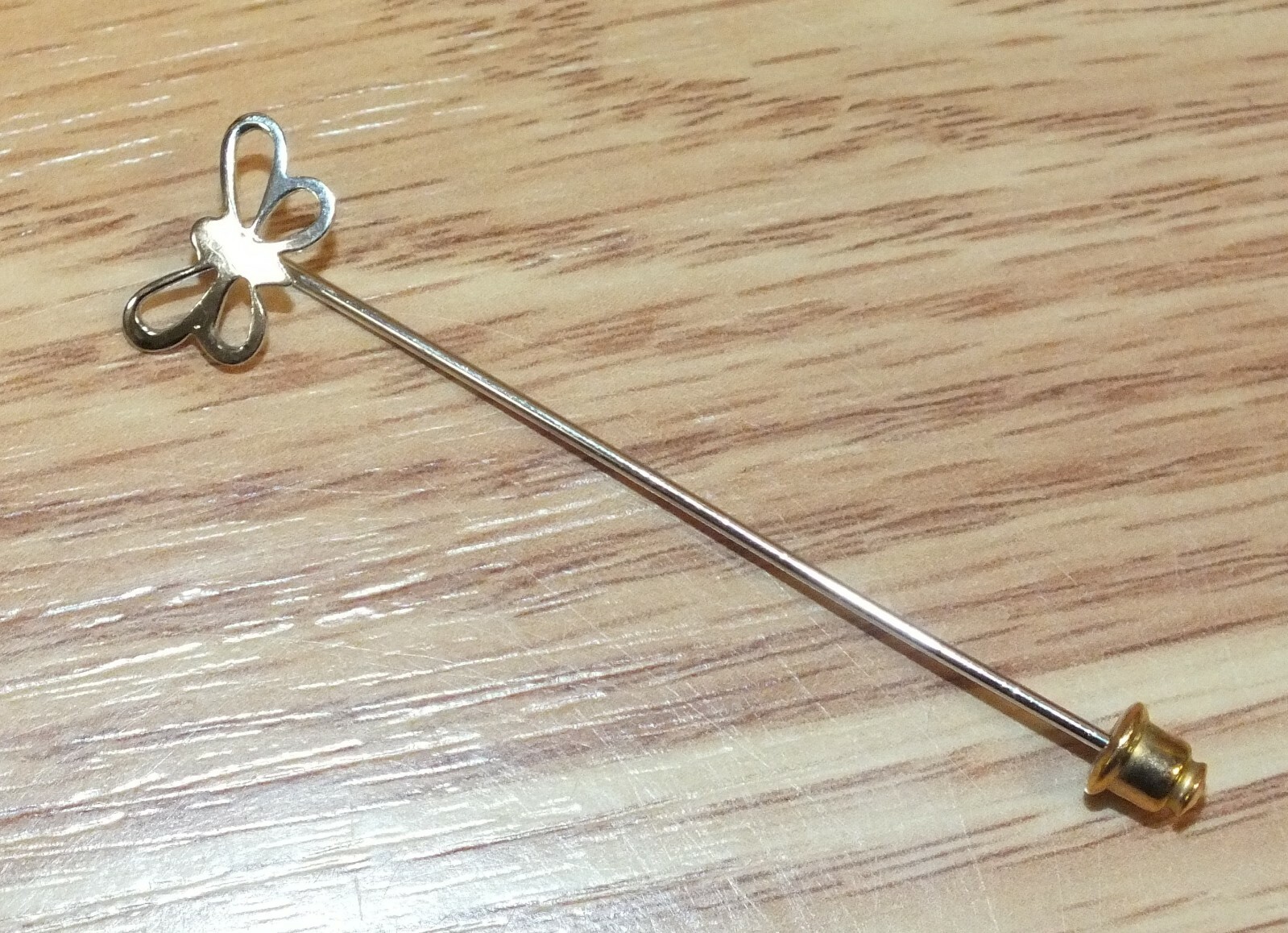 Sterling Silver Small Butterfly Unisex Collectible Stick Pin Lapel 