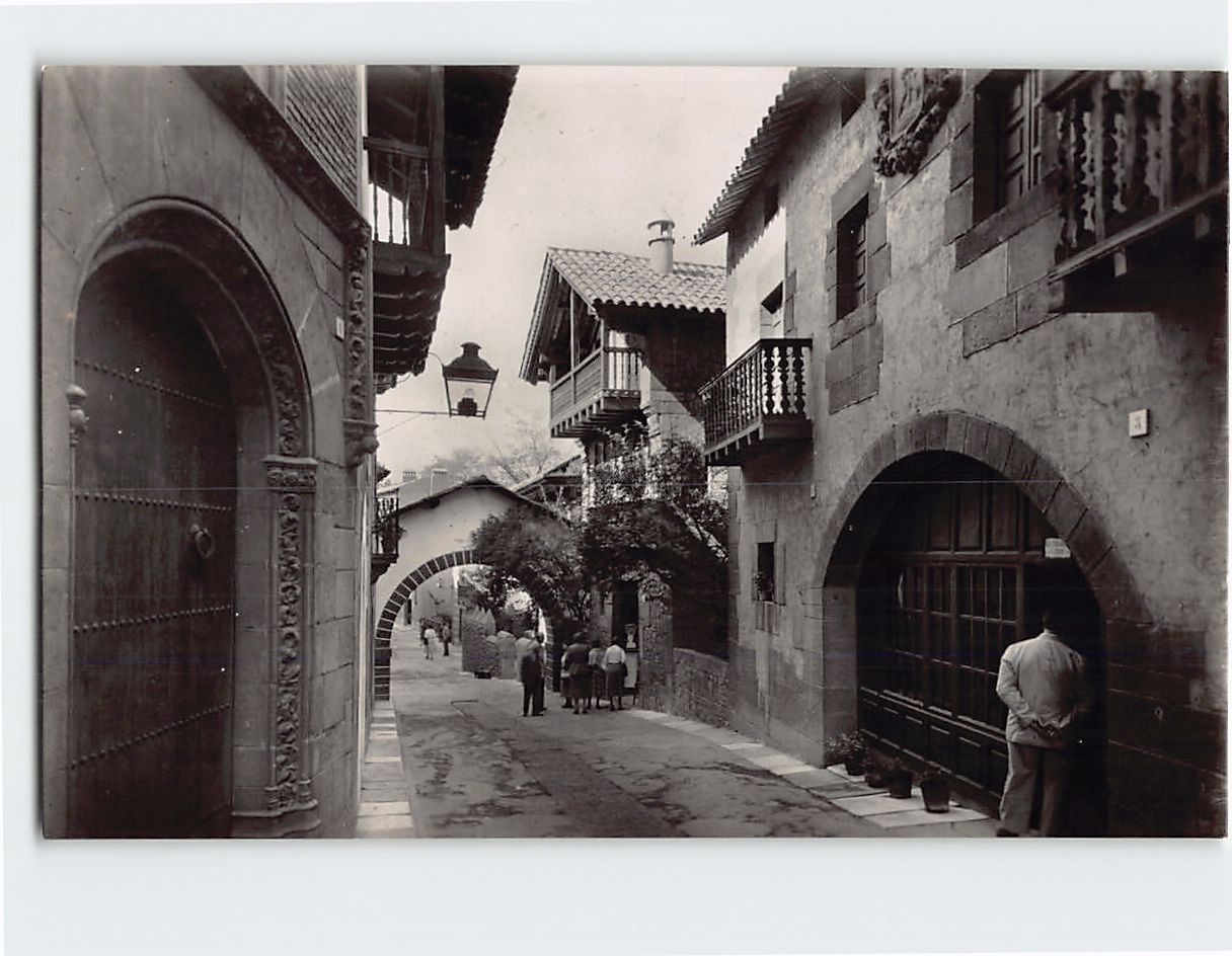 Postcard Prince Viana Street Barcelona Spain