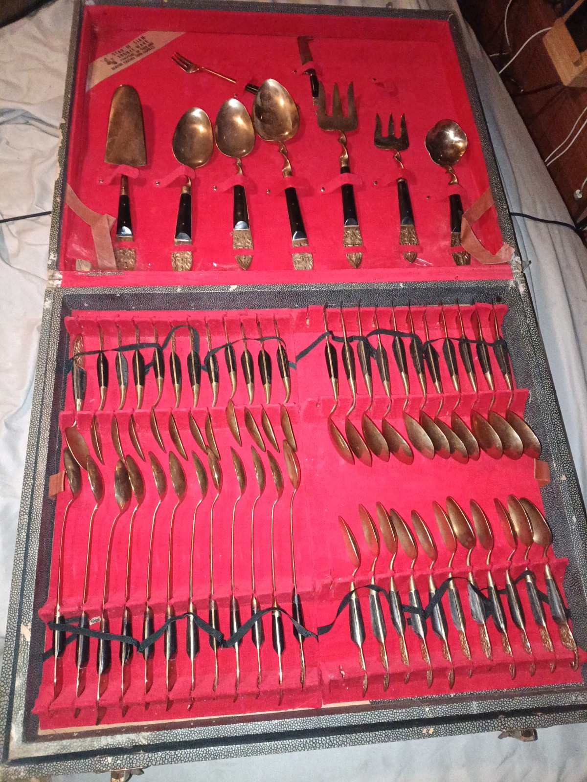 Star of Siam Bronzeware 106 Piece Flatware Set