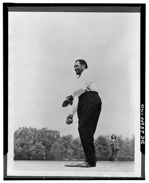 Photo:Paul Robeson Central Park NY 1940s Softball Othello Production