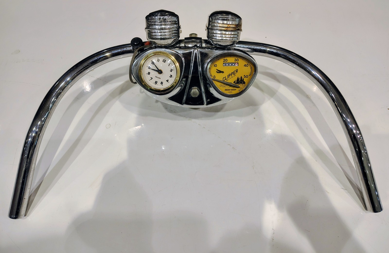 Vintage Stewart Warner Speedometer/Horn/Cruiser Bicycle Handlebars