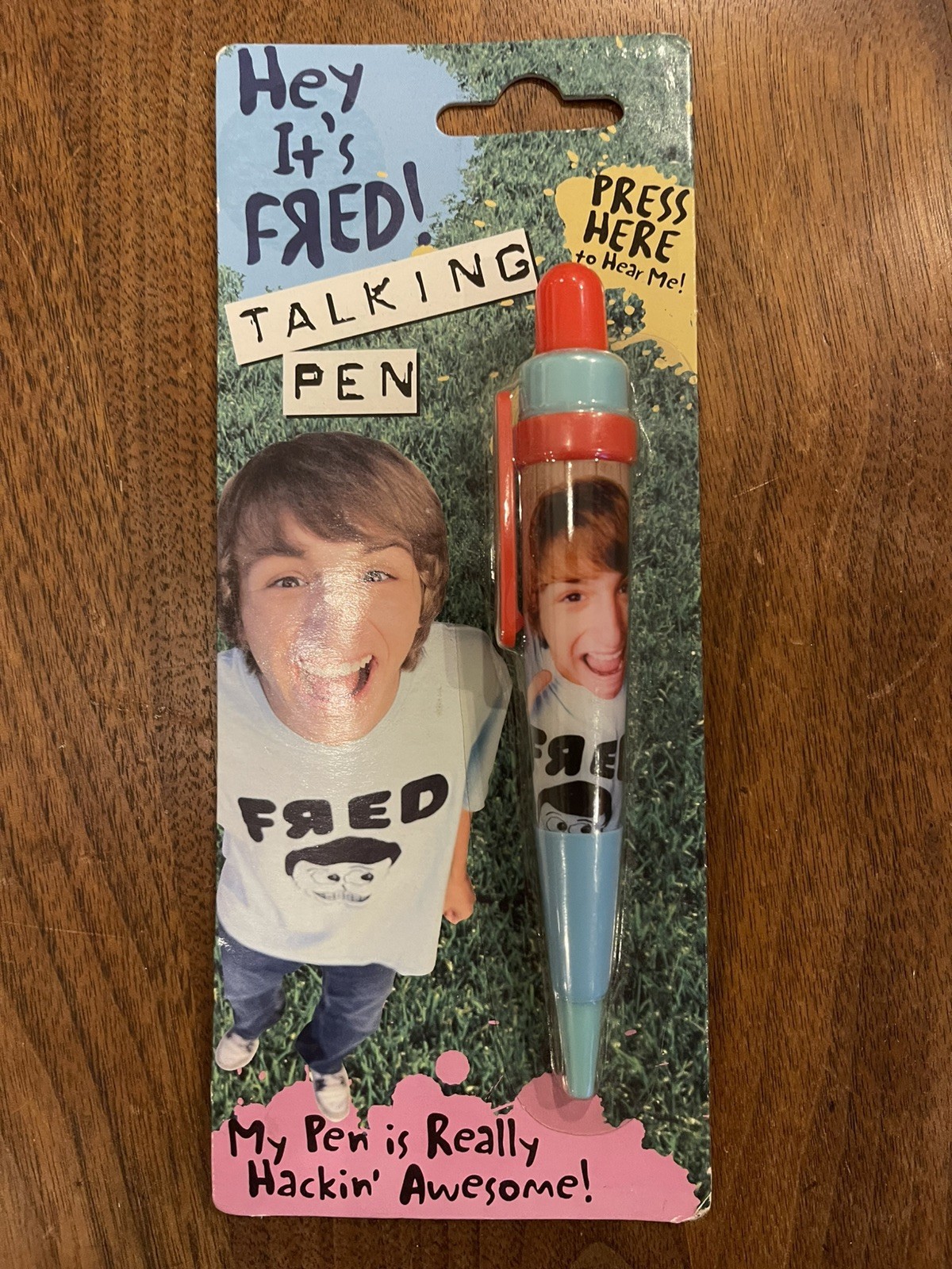 NIP VTG VHTF Hey It's Fred Figglehorn Talking Pen *needs new batteries*