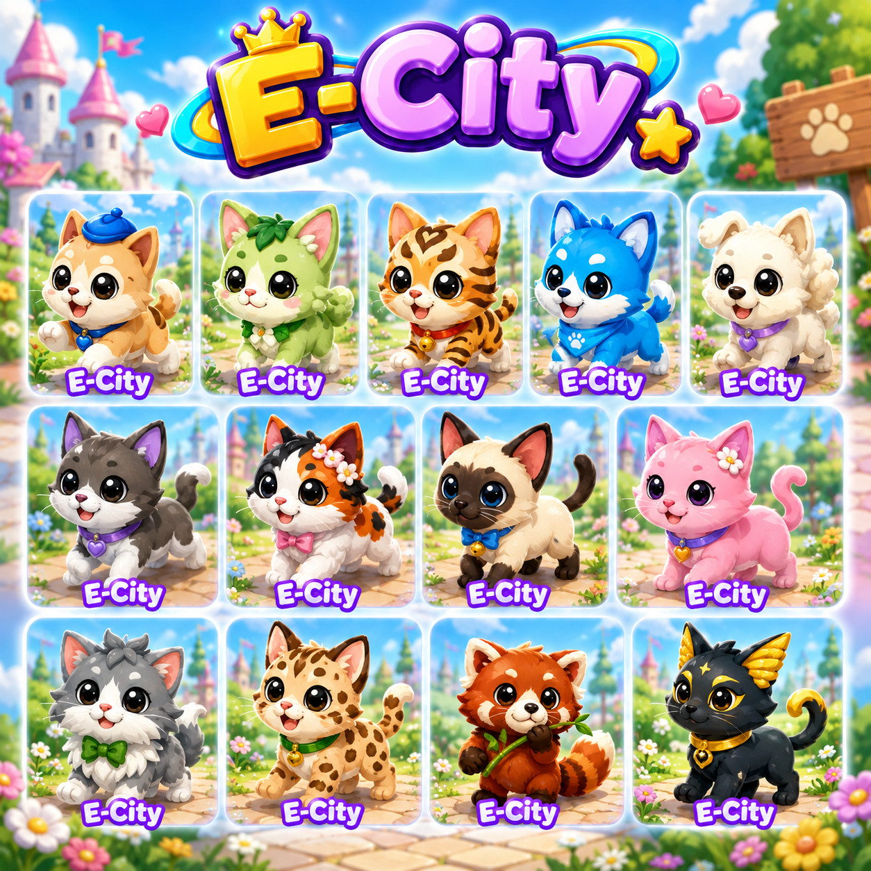 Matcha Cat- Catte - Pink Cat - Alley Cat - Pain au Chat- Leopard Cat-Persian Cat