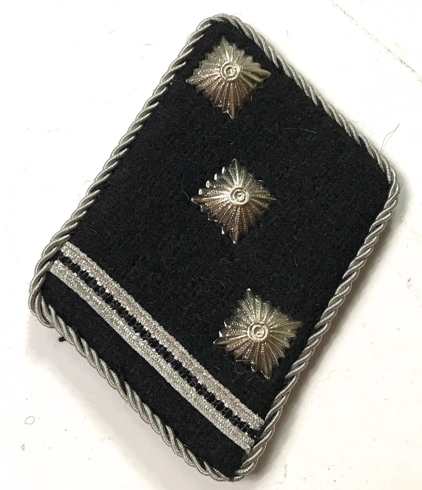 WWII GERMAN WAFFEN OBERSTURMFÜHRER OFFICER COLLAR TABS