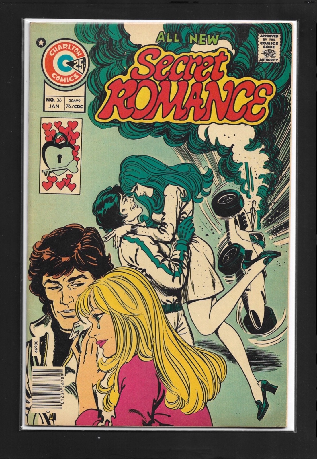 Secret Romance #36 (1976): Bronze Age Charlton Comics Romance FN+ (6.5)