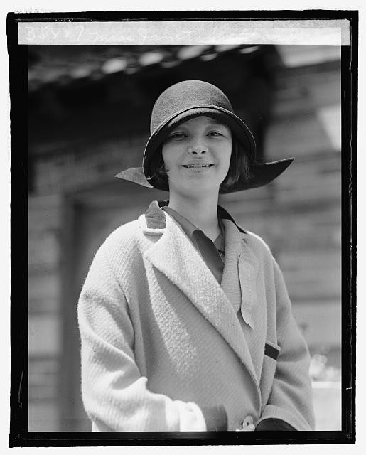 Photo:Miss Janet Sheppard Portrait 1925 Flapper Hat Young Woman