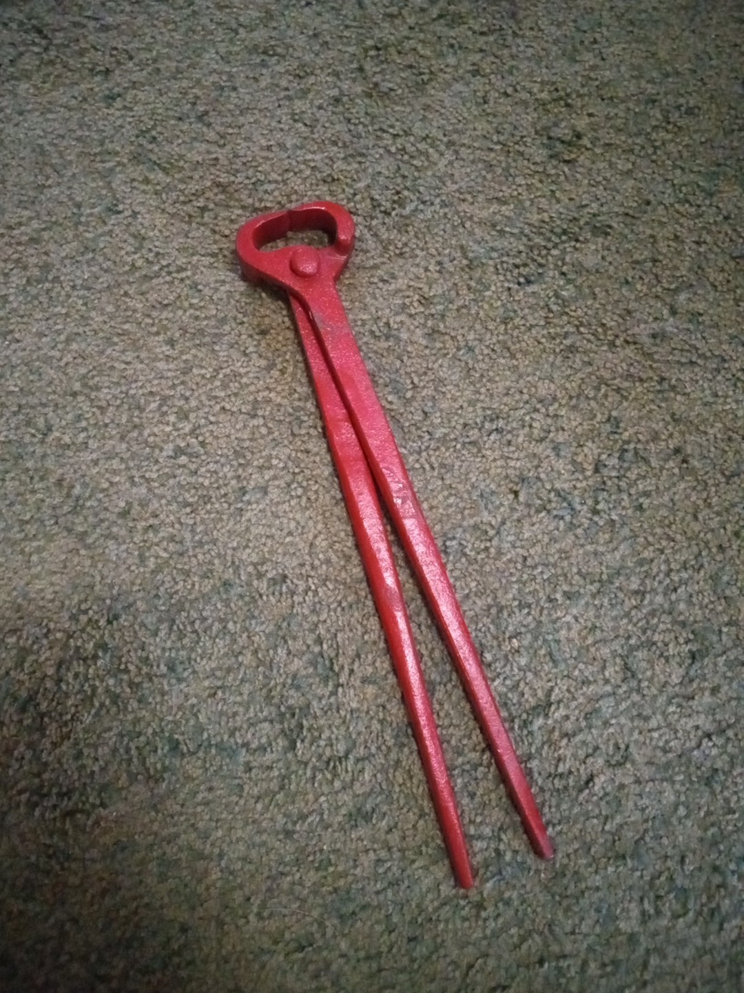 Vintage Wire Cord Cutters Steel Red Great Usable Condition Heavy Sharp