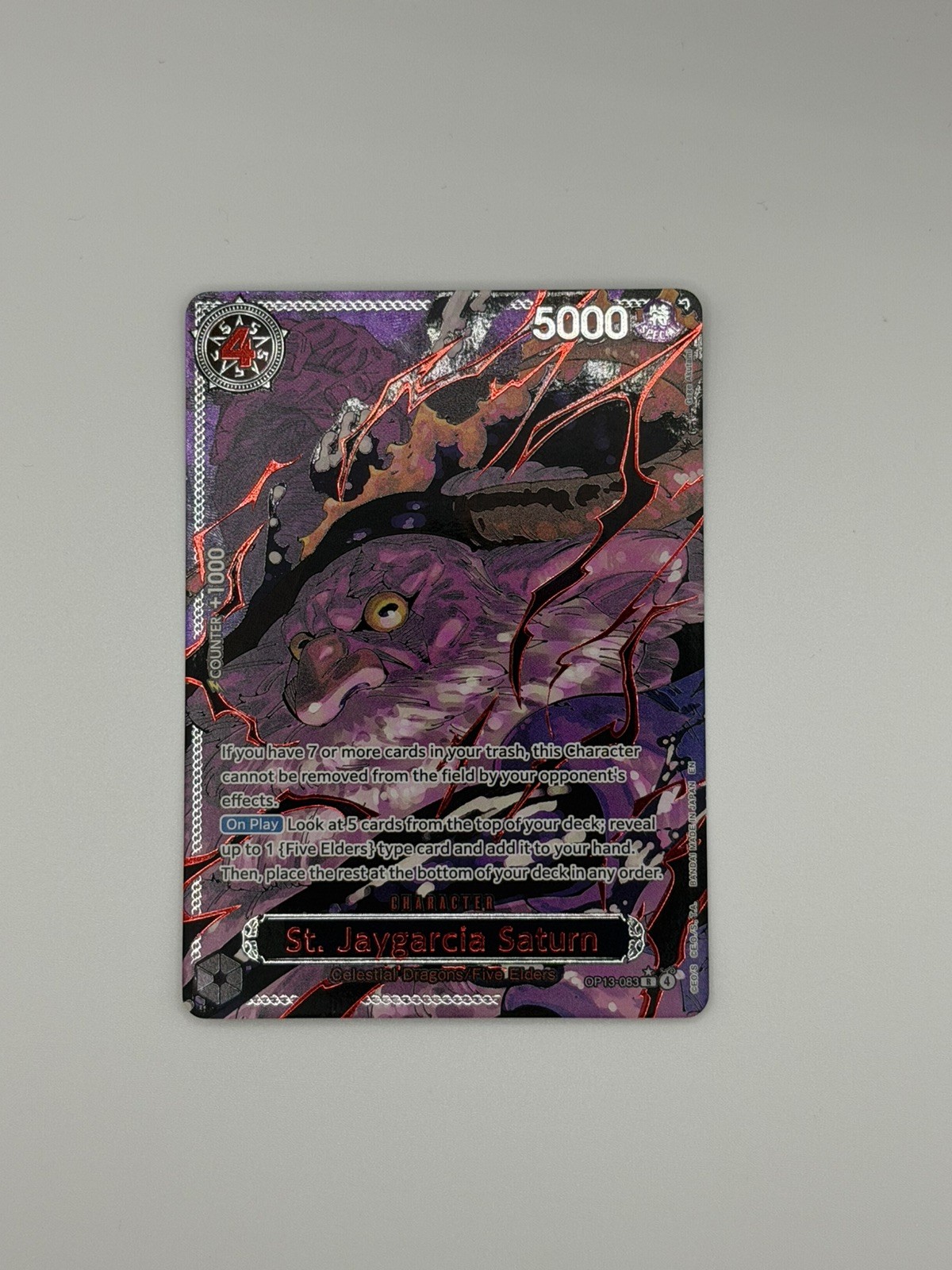 2025 One Piece OP13 (5 Cards) Special Alt Art 5 Elders - MINT - God Pack - EN