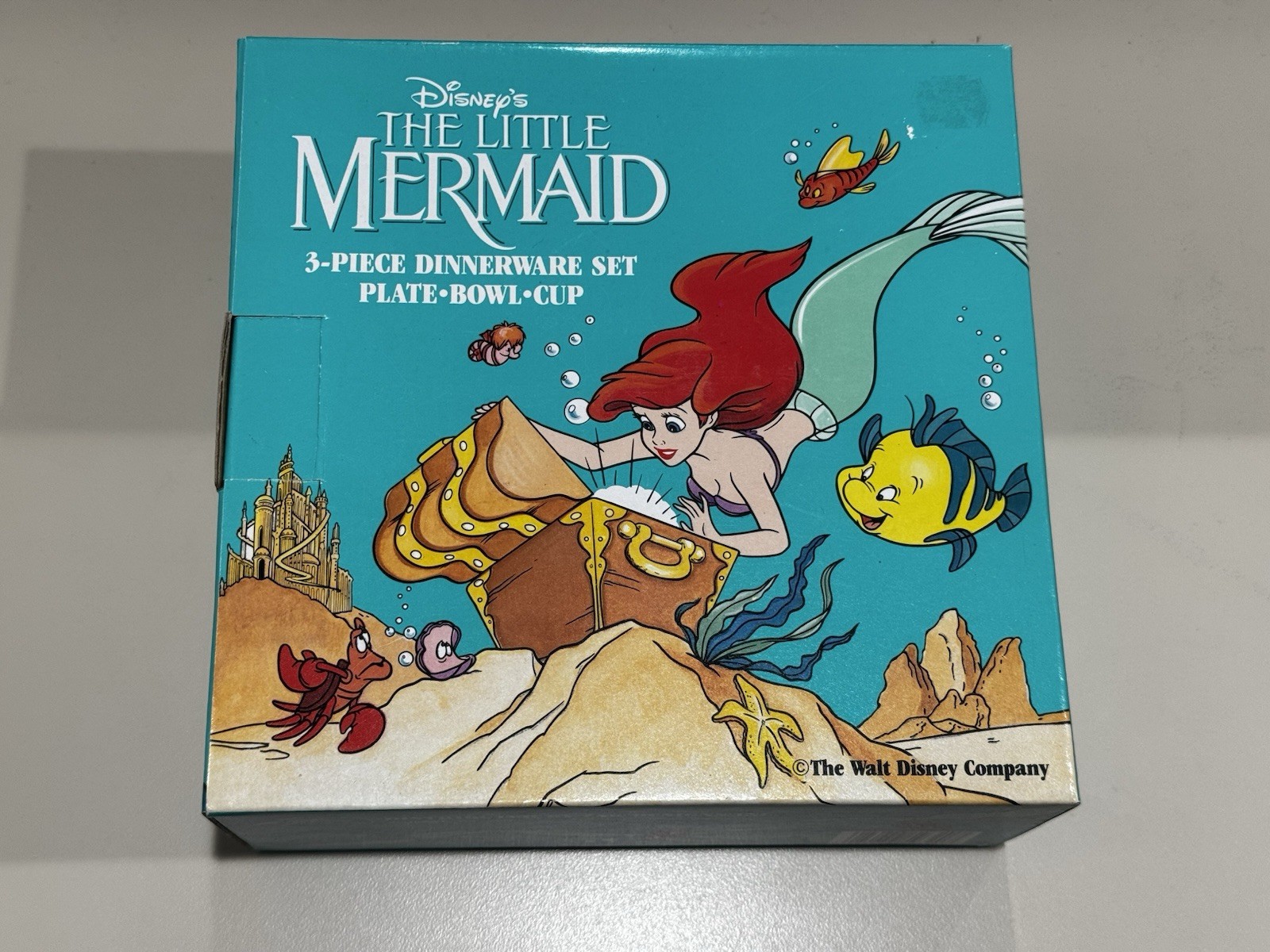 VTG Zak Designs Disney Little Mermaid Dinnerware Set Plate Cup Bowl New In Box