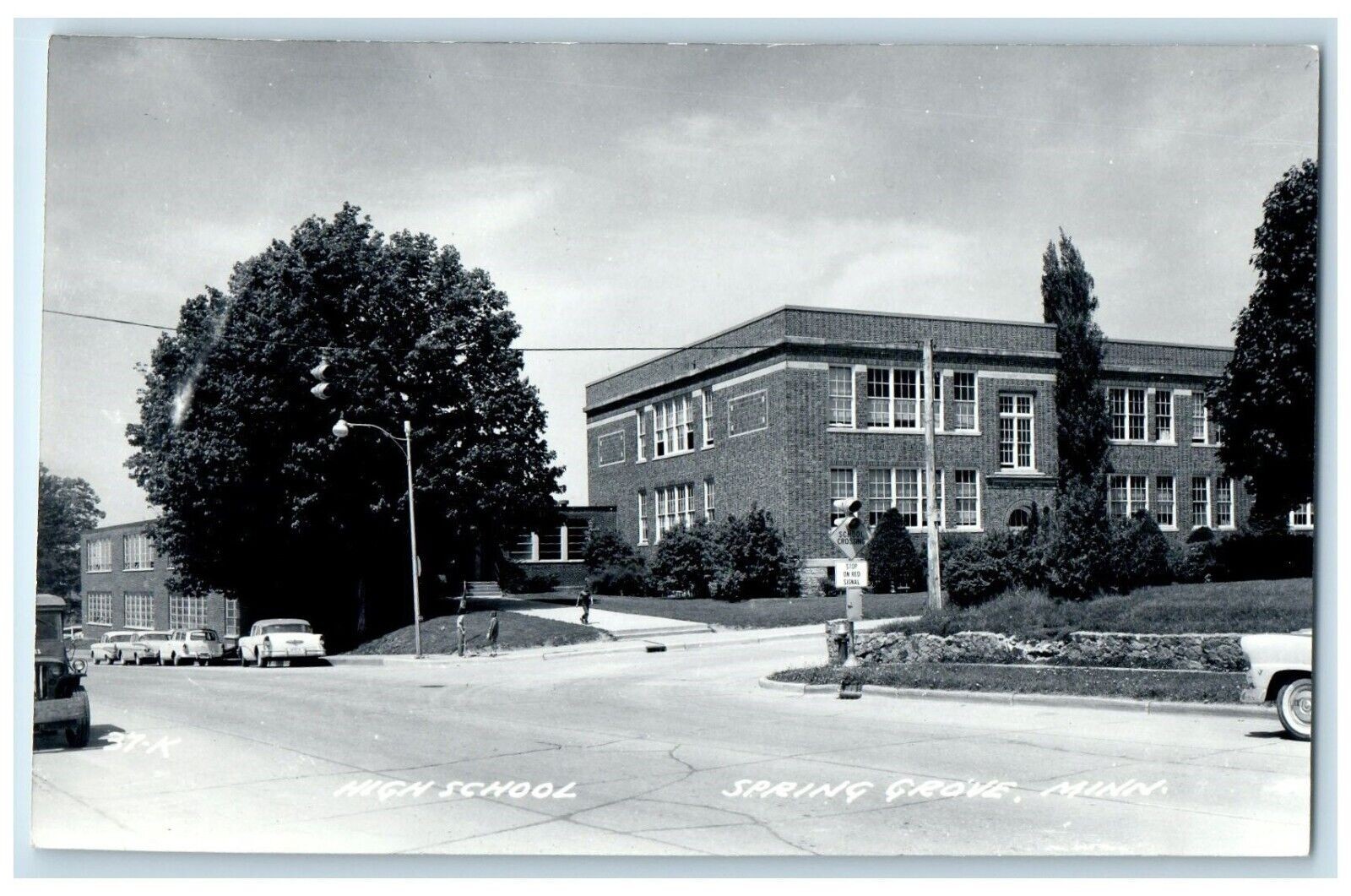 c1940's High School Building Spring Grove Minnesota MN RPPC Photo Postcard c1940's High School Building Spring Grove Minnesota MN RPPC Photo Postcard