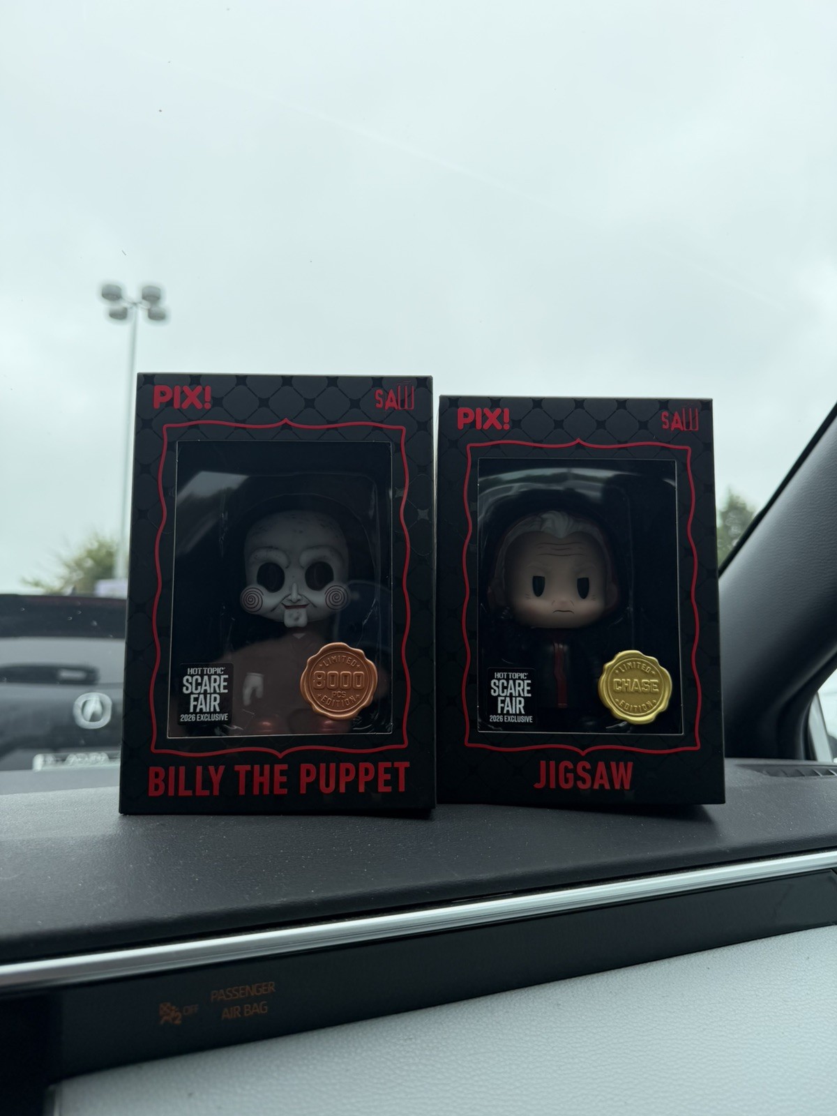 Hot Topic Scare Fair 2026 CHASE Jigsaw & Billy The Puppet SAW BUNDLE Thrilljoy