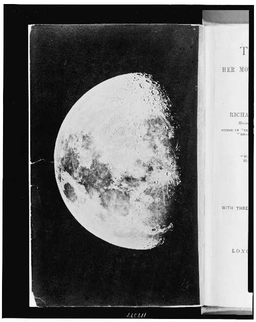 Photo:Moon Photograph by Rutherfurd 1873 Book Frontispiece