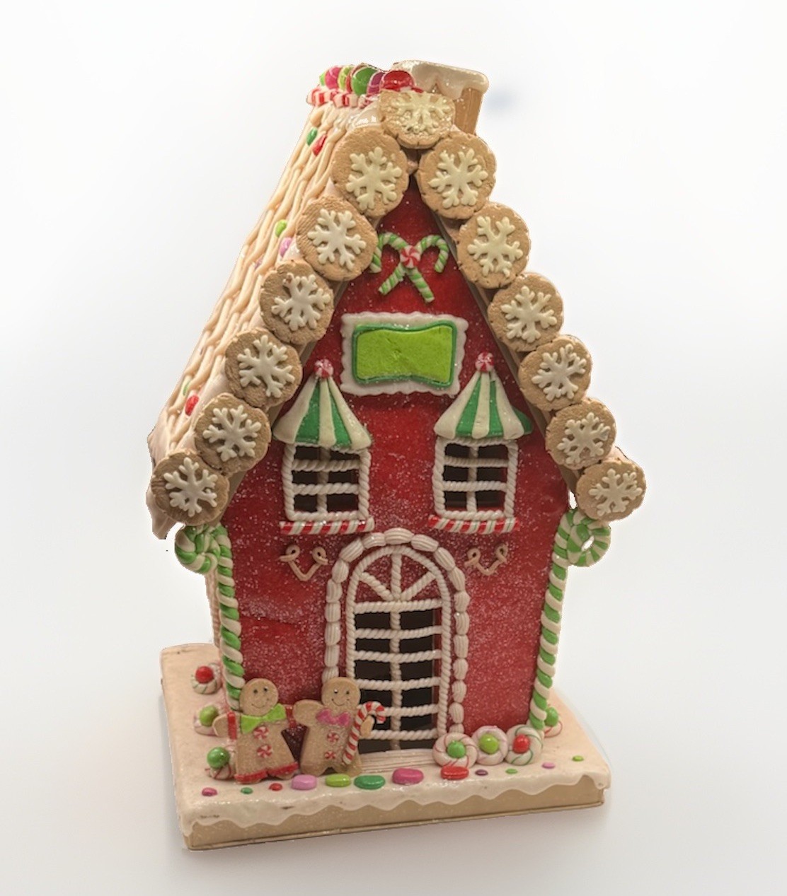 VTG Christmas Candy Sugarplum Frosted Gingerbread House Large 13\ VTG Christmas Candy Sugarplum Frosted Gingerbread House Large 13\