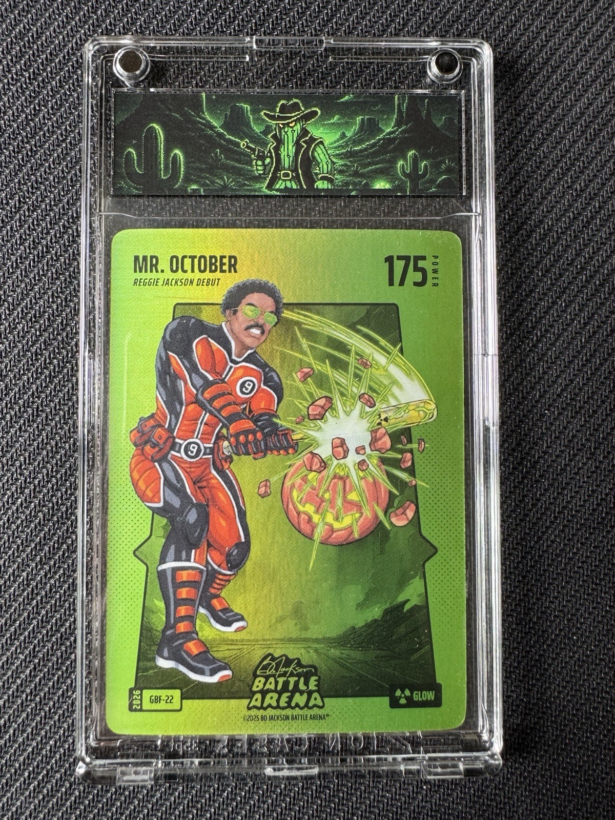 2026 Bo Jackson Battle Arena Mr. October Reggie Jackson Green Glow Case Hit SSP