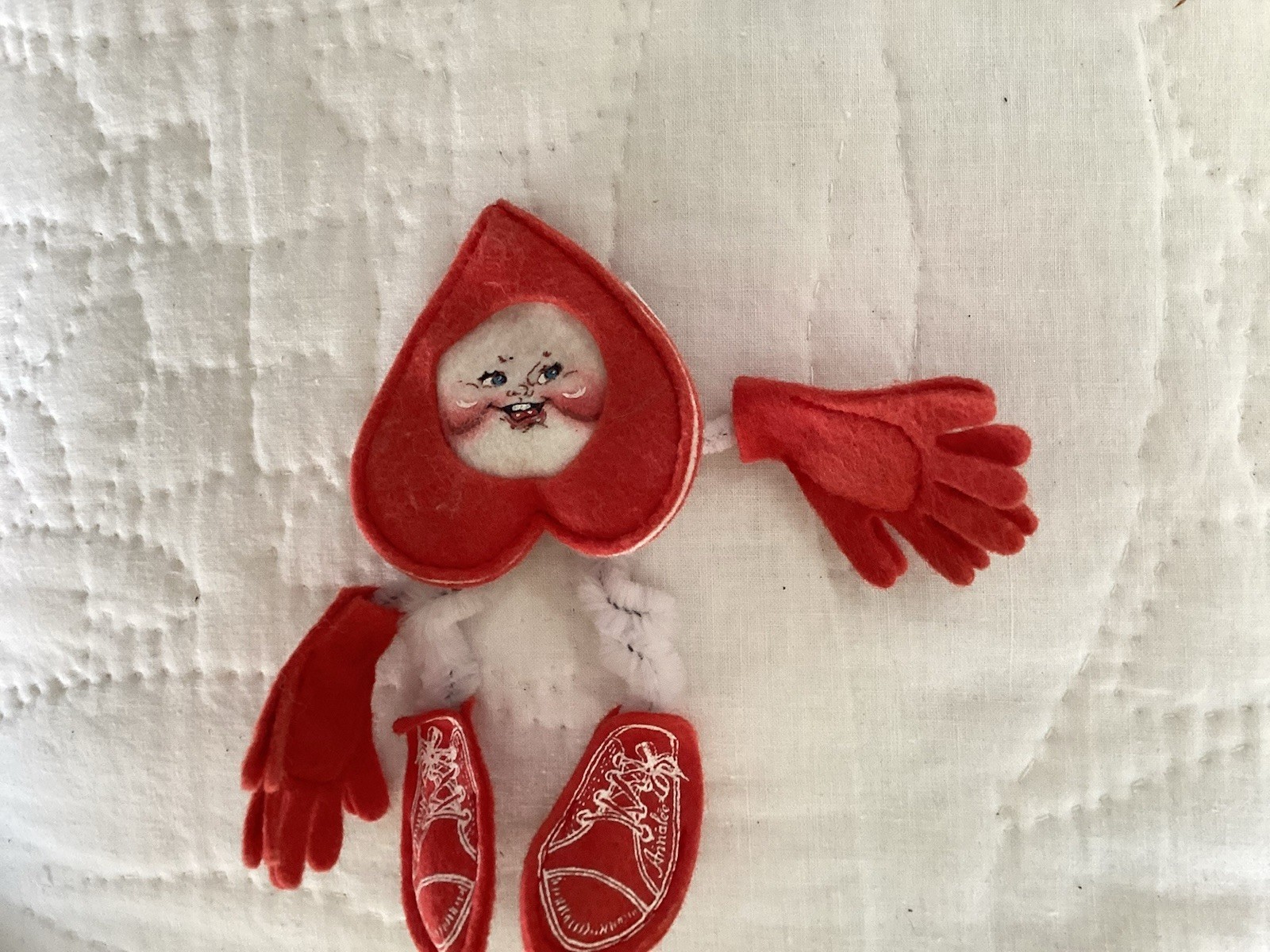 Vintage Annalee Valentines Day Pin 1998 USA 5”