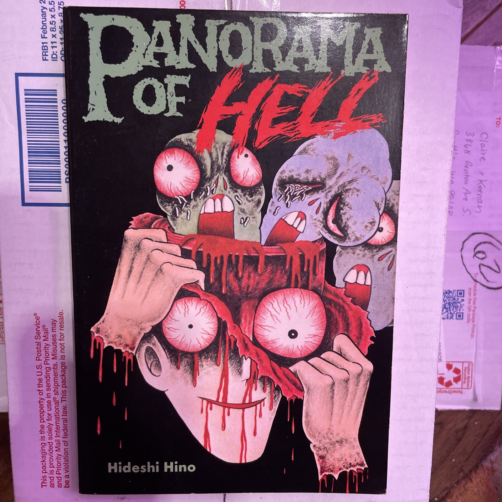 PANORAMA OF HELL HIDESHI HINO 1ST ED 1989 BLAST BOOKS MANGA HORROR OOP ENGLISH
