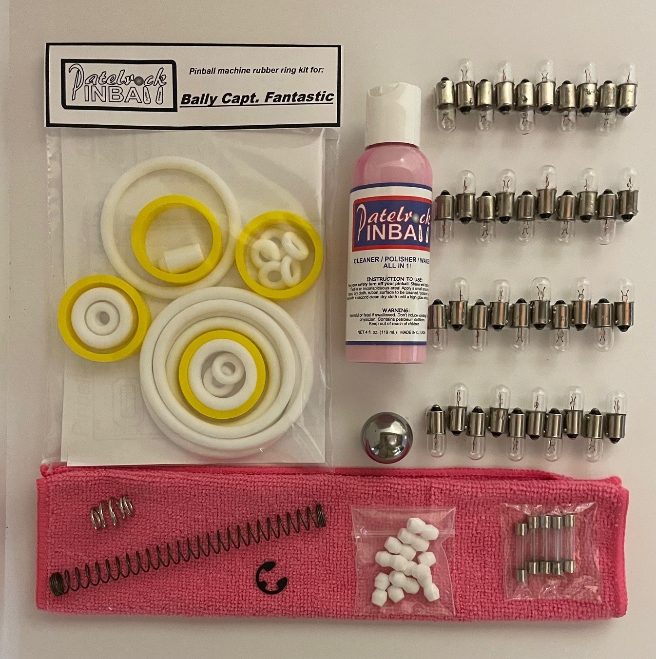 1976 Bally Captain Fantastic / Capt. Fantastic Pinball Machine Maintenance Kit 1976 Bally Captain Fantastic / Capt. Fantastic Pinball Machine Maintenance Kit