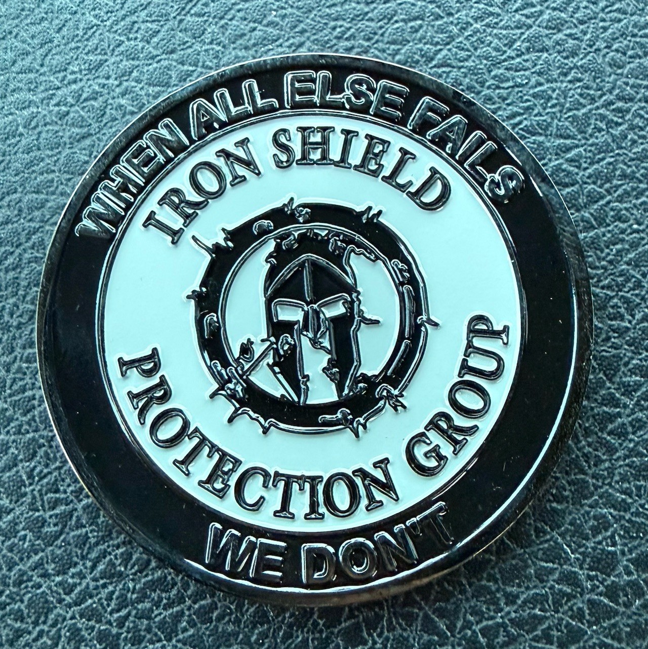 Iron Shield Executive Protection Unit Challenge Coin CIA Agent Intelligence