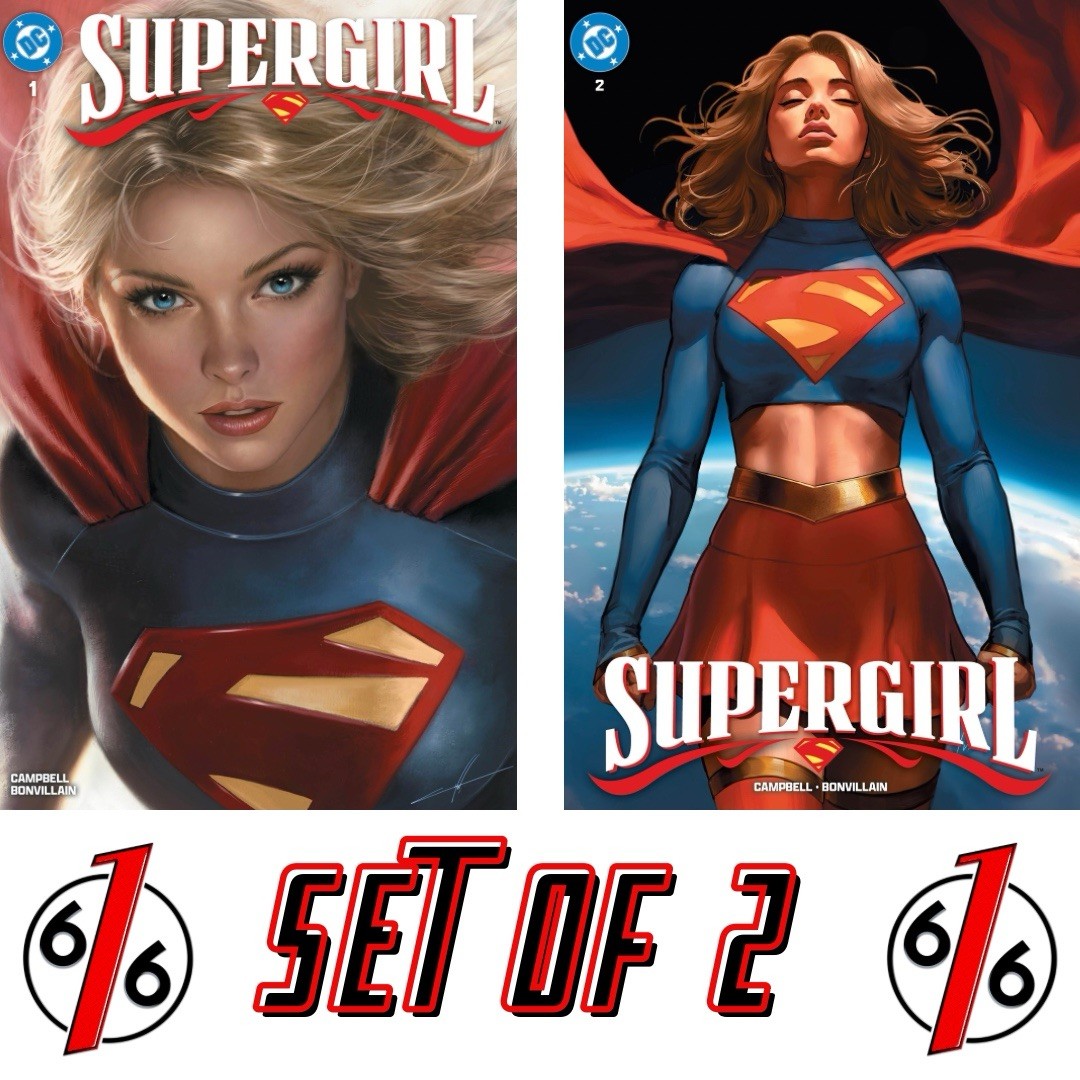🔥 SUPERGIRL #1-2 CARLA COHEN & IVAN TALAVERA 616 COMICS Variant Set LTD 3000