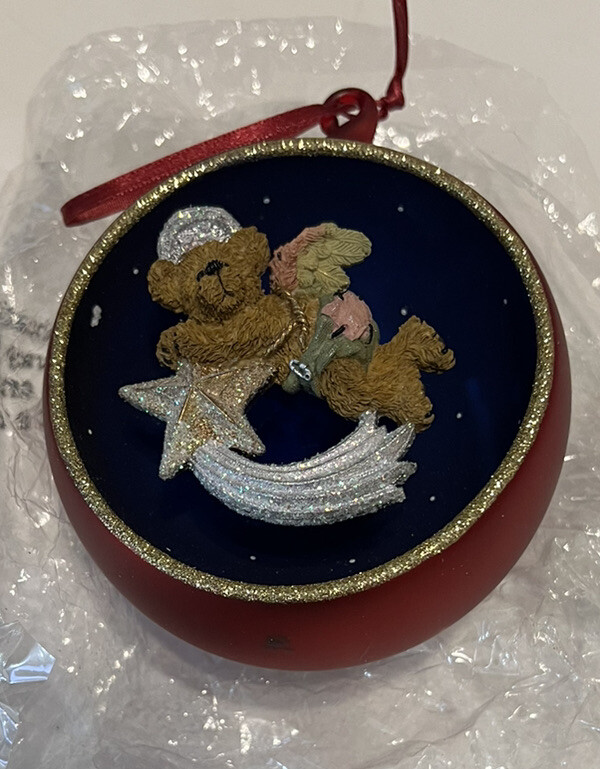 Boyds Bears Resin MCKENZINE SHOOTING STAR Glass Christmas Bearstone 25952GCC RFB