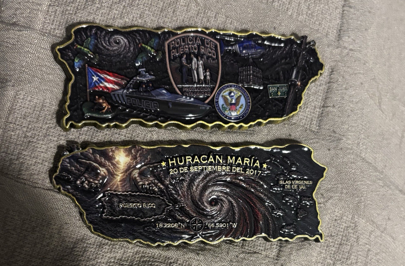 Coin Challenge Huracán María, Policía De Puerto Rico