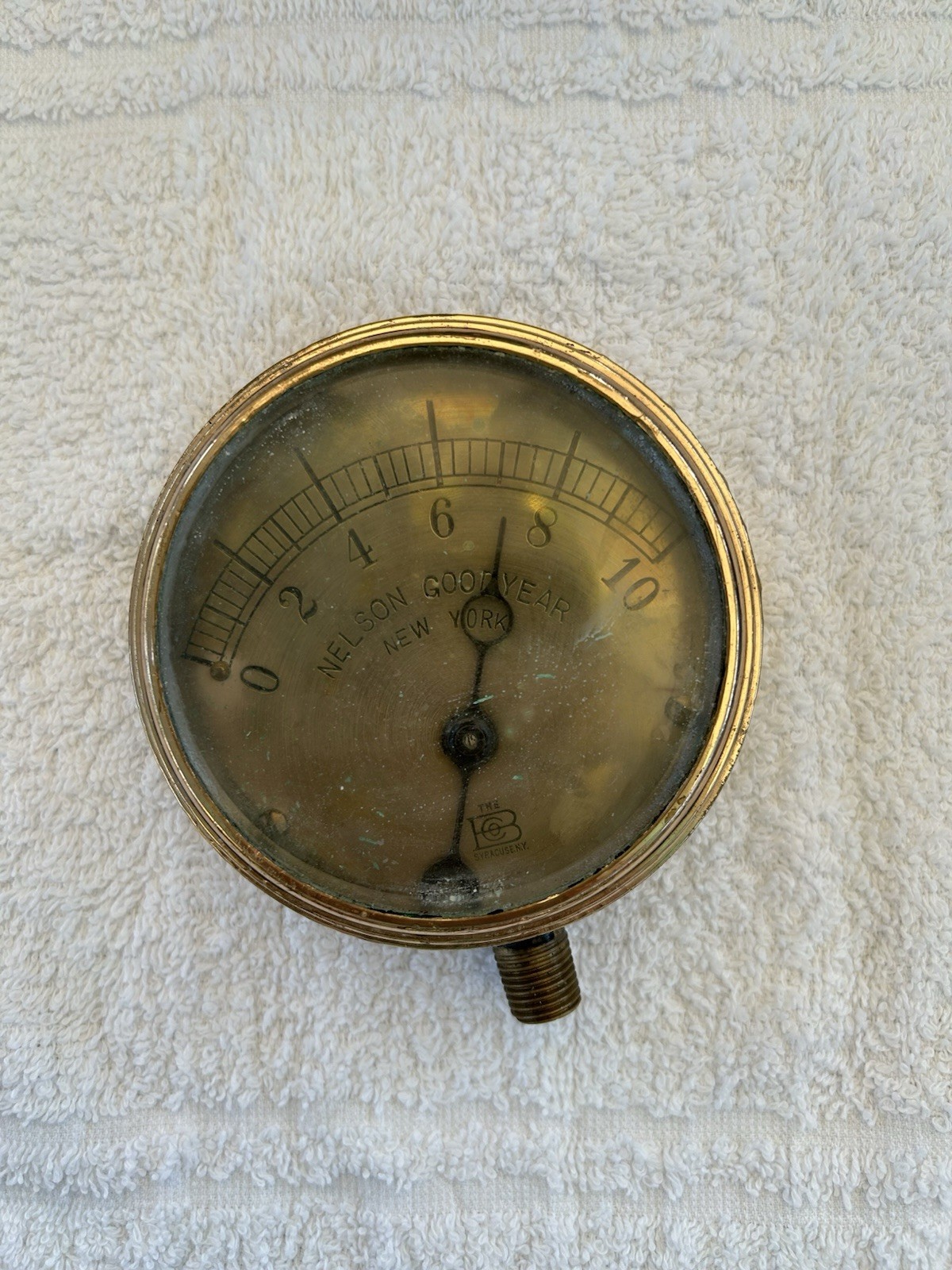 Vintage (Condoms) Nelson Goodyear Brass Gauge Vintage (Condoms) Nelson Goodyear Brass Gauge