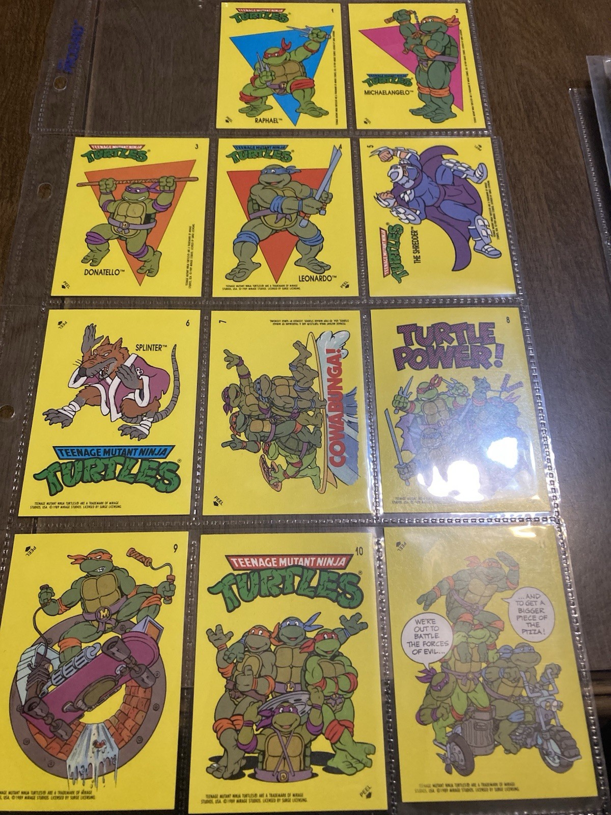 Topps 1989 Teenage Mutant Ninja Turtles Series 1 Sticker Complete Set PACK FRESH