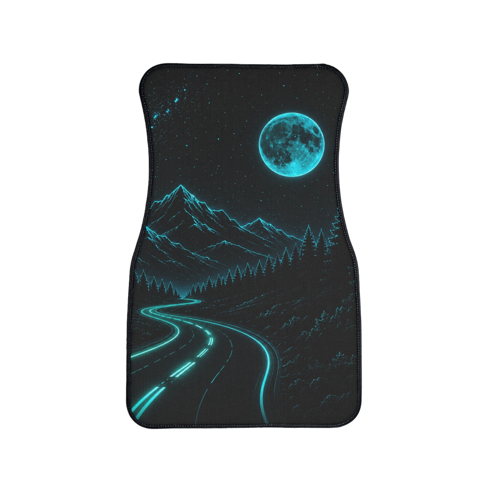 Neon Moon Mountain Road Car Floor Mat 