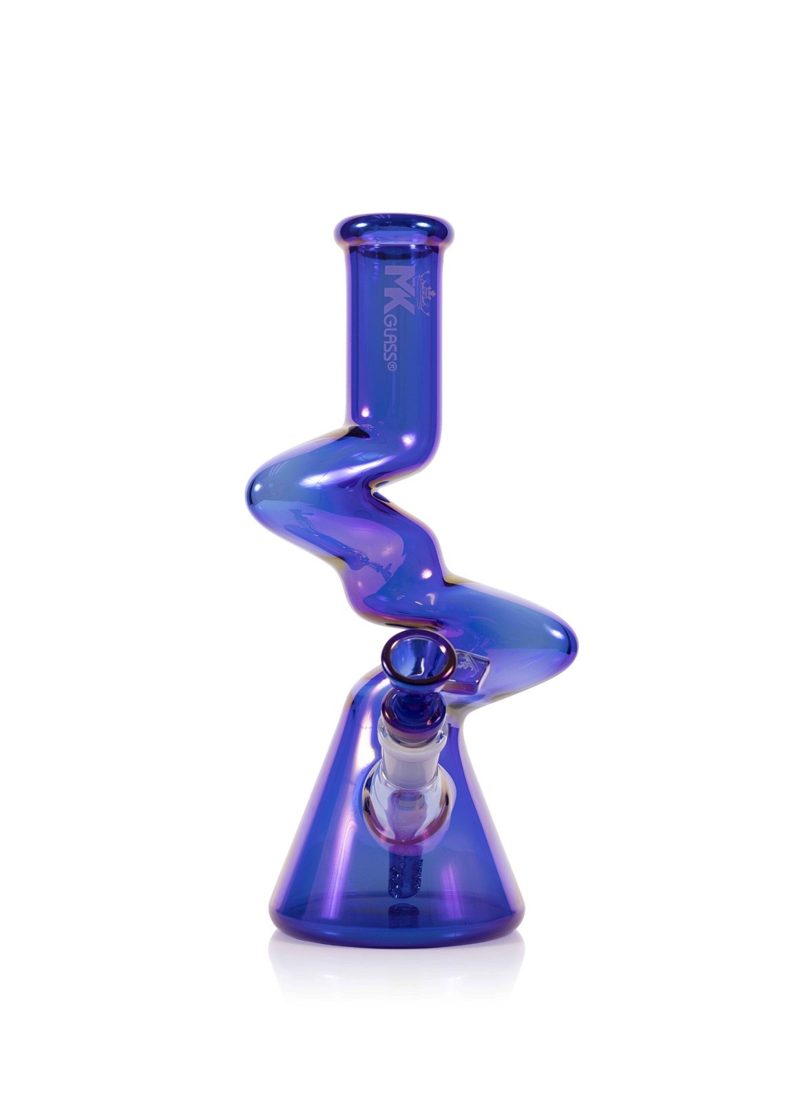 Mk 10” Mini Electroplated ZingerPipe High Quality Glass And Bright Colors M108