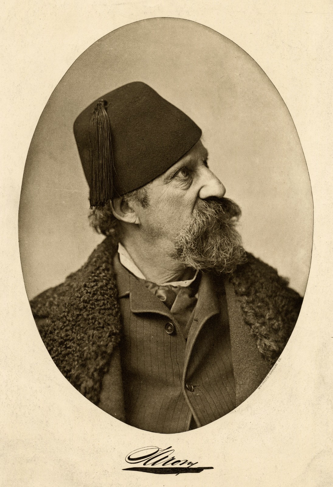 Rare 1890s Photo-Gravure Self Portrait Napoleon Sarony from \